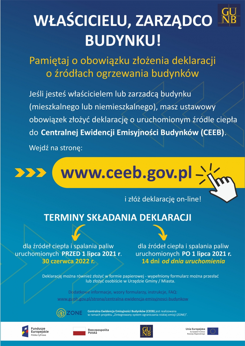 Wypełnij obowiązkową deklarację CEEB