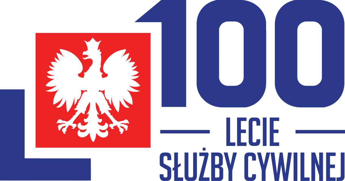 Logotyp 100 lecie służby cywilnej