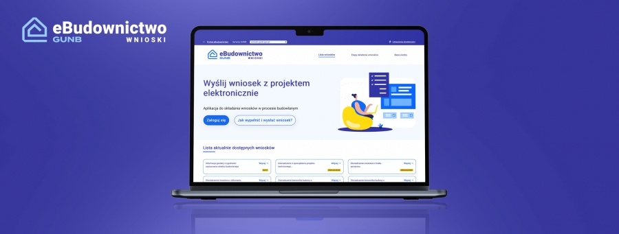 Nowy formularz w serwisie e-Budownictwo Wnioski – informacja geodety